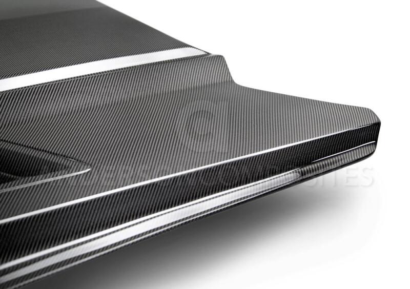 Ford Mustang Hood - Anderson Composites - Ram Air Double Sided - `15-`17